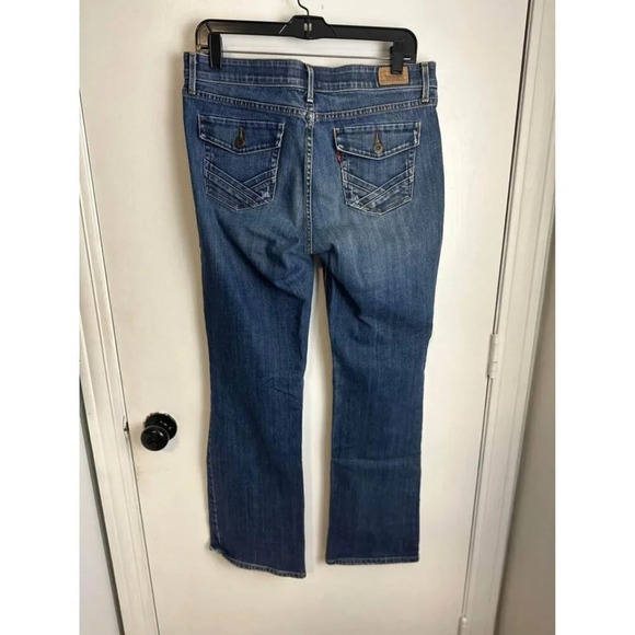 Levis Medium Wash 525 Bootcut Mid Rise Denim Jean Jeans Sz 12 #0556 - Picture 2 of 6